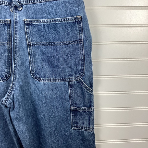 - Modern Edge Large Denim Bib Carpenter
Overalls Jumpsuits tiger embroidered - Picture 11 of 11